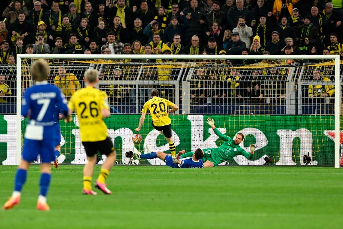 Borussia Dortmund goleia Atlético de Madrid e volta às semifinais da Champions após 11 anos